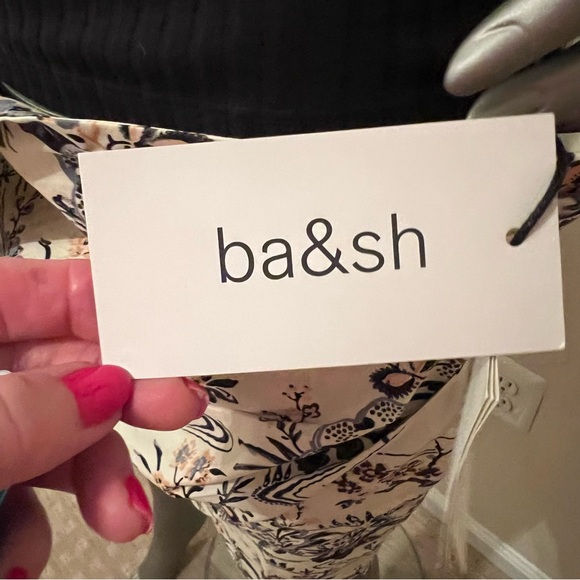 NWT BA&SH short summer high waisted skirt. Size 0, US size 4 Pastel yellow print - Picture 5 of 6